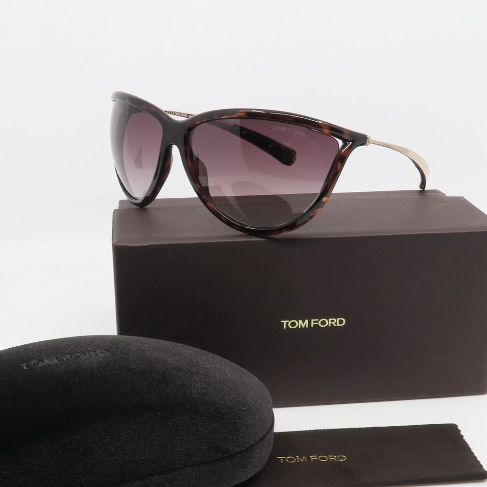 TF770 52F Tom Ford New Havana/ Purple Gradient Sunglasses 70mm with box